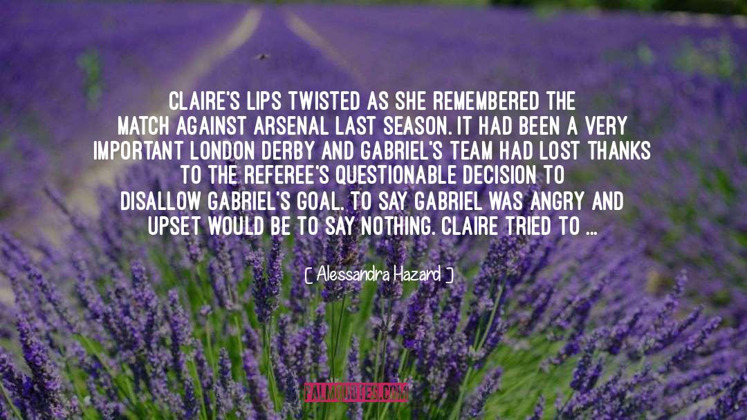 Derby quotes by Alessandra Hazard