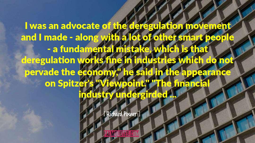 Deregulation quotes by Richard Posner