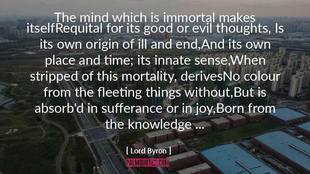 Derives quotes by Lord Byron
