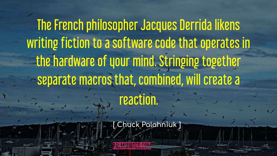 Derrida quotes by Chuck Palahniuk