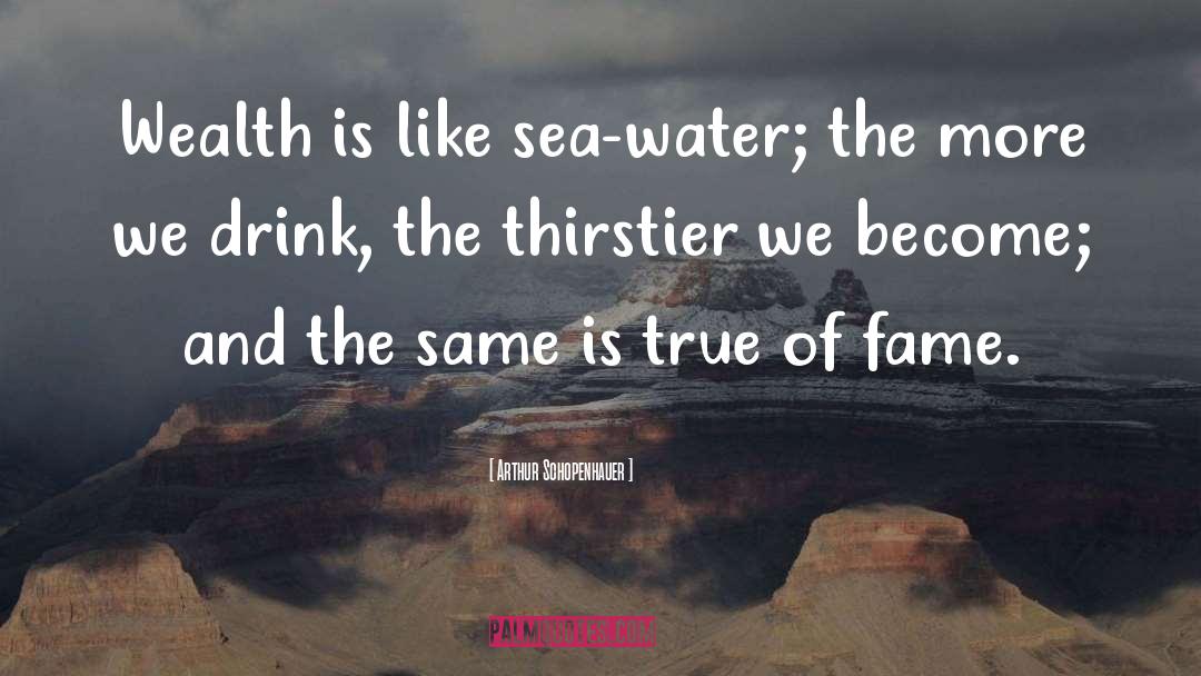 Desante Water quotes by Arthur Schopenhauer