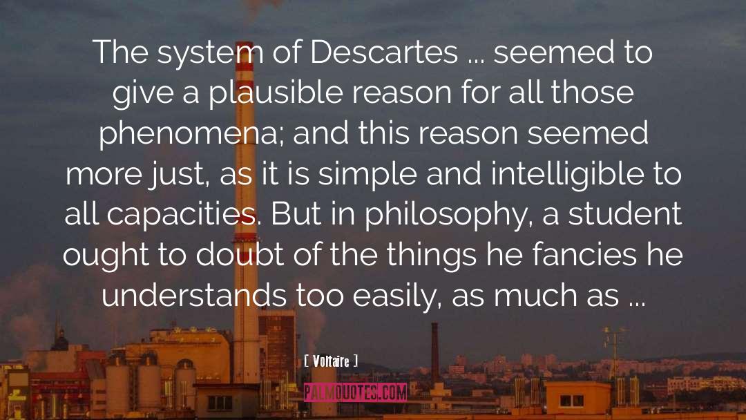 Descartes quotes by Voltaire