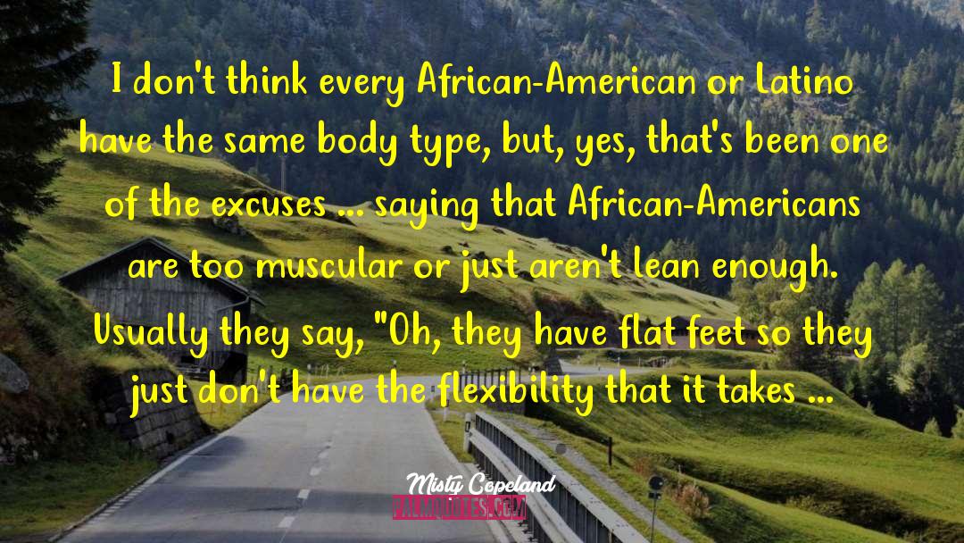 Deschaine Muscular quotes by Misty Copeland