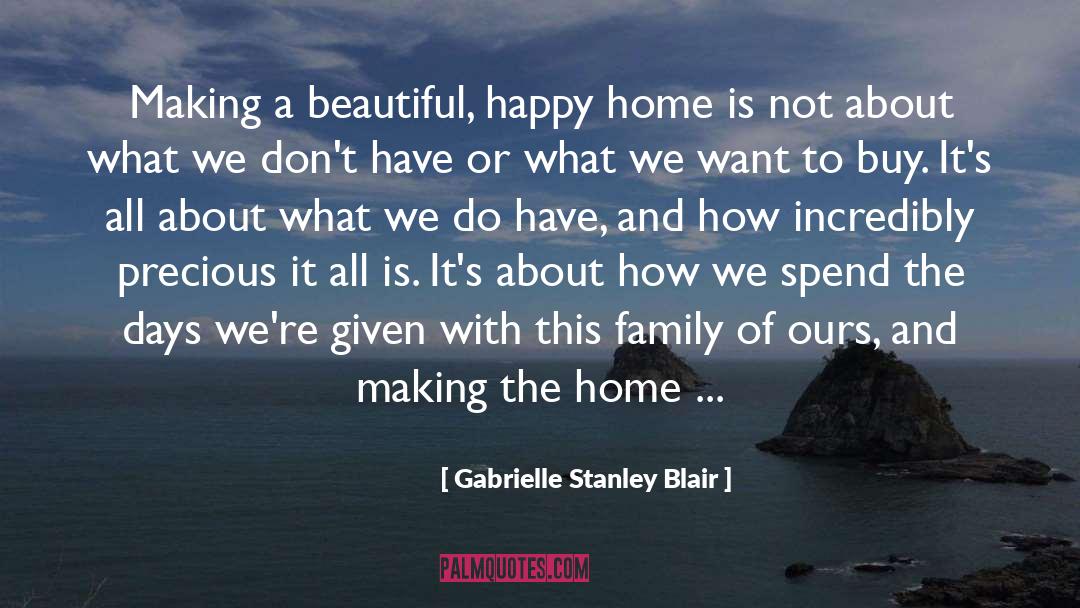Describe quotes by Gabrielle Stanley Blair