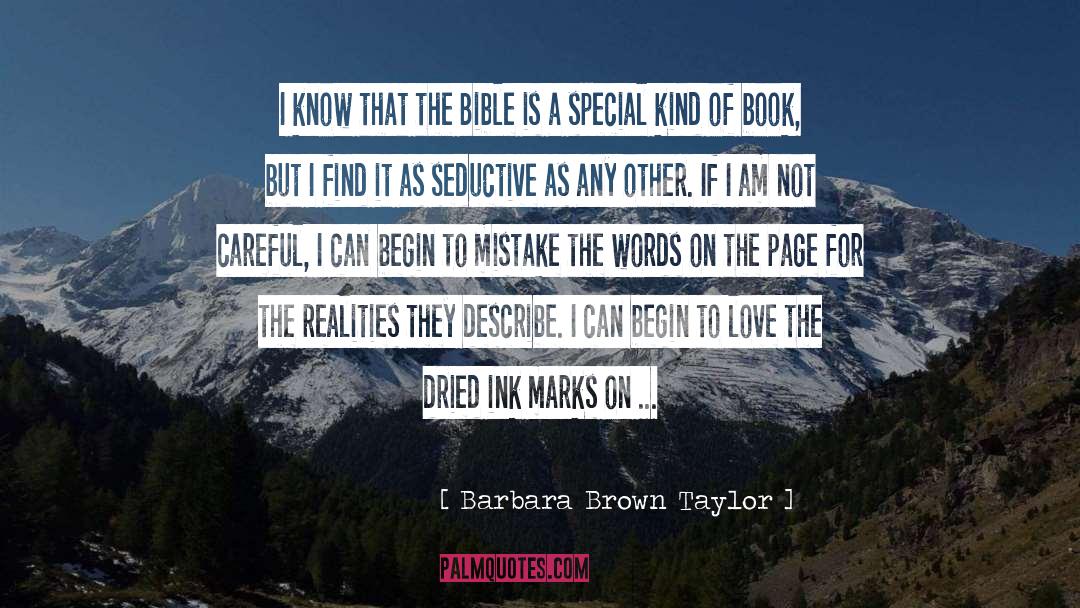 Describe quotes by Barbara Brown Taylor