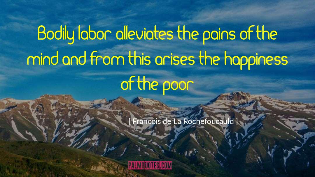 Describing Labor Pains quotes by Francois De La Rochefoucauld