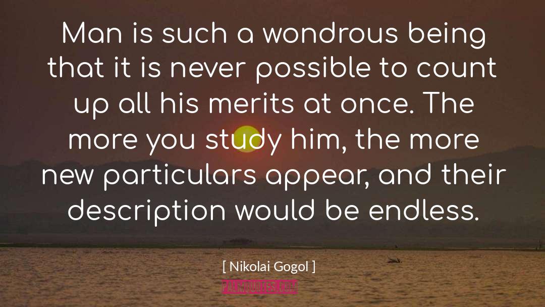 Description quotes by Nikolai Gogol
