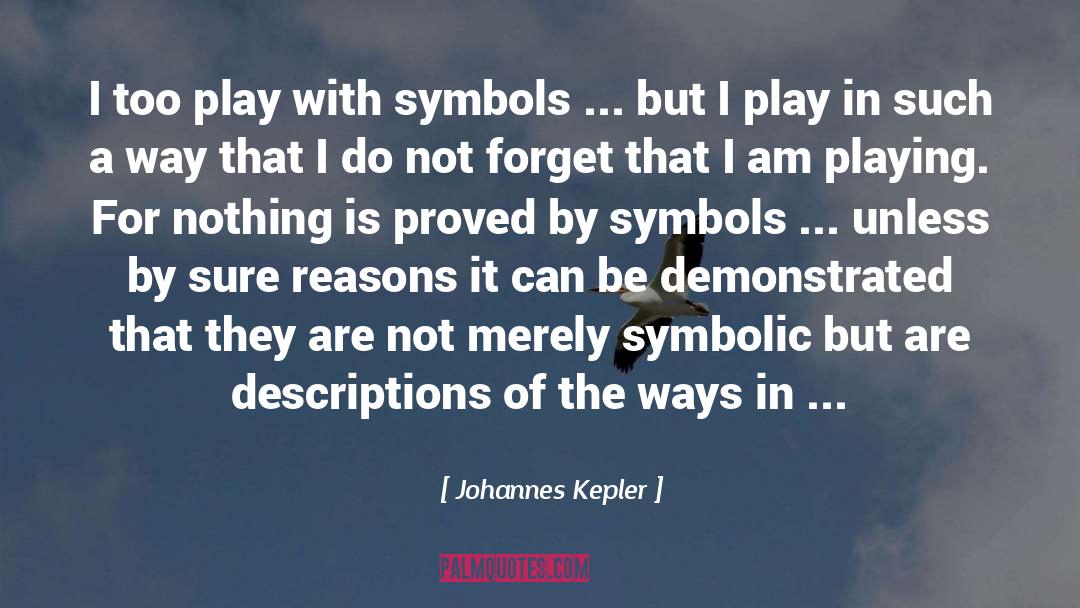 Descriptions quotes by Johannes Kepler