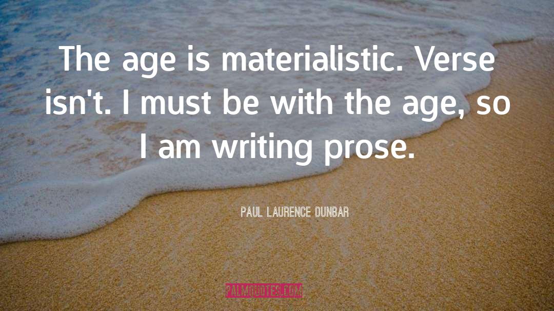 Descriptive Prose quotes by Paul Laurence Dunbar