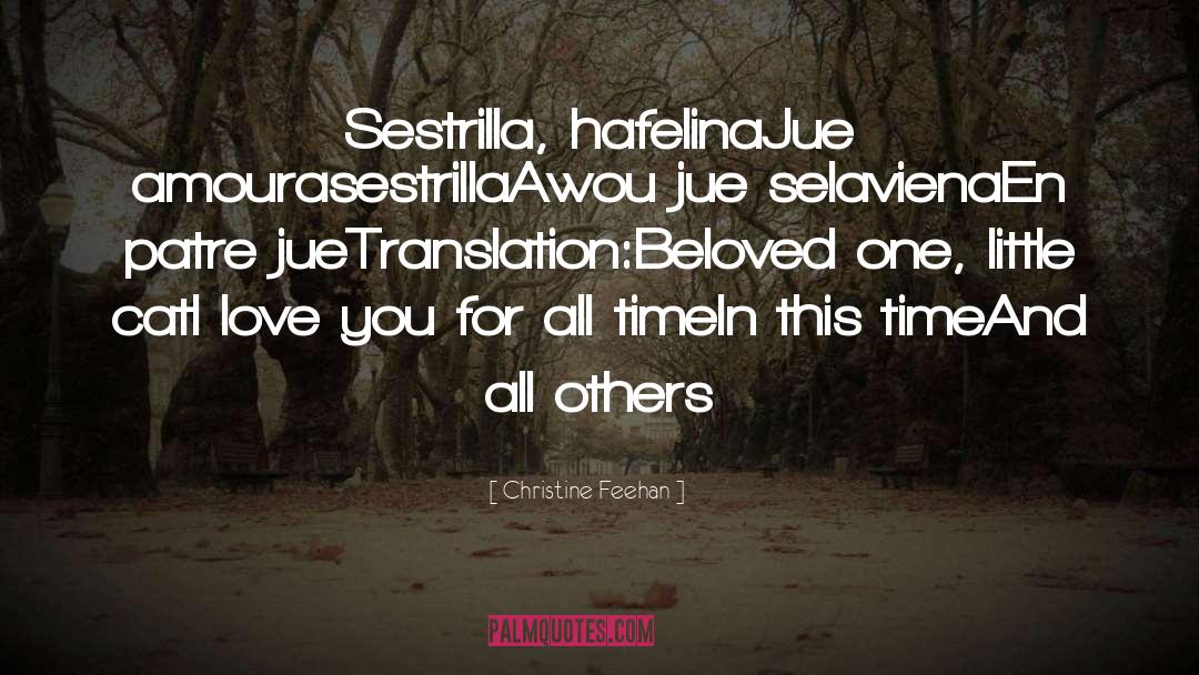 Desechar Translation quotes by Christine Feehan