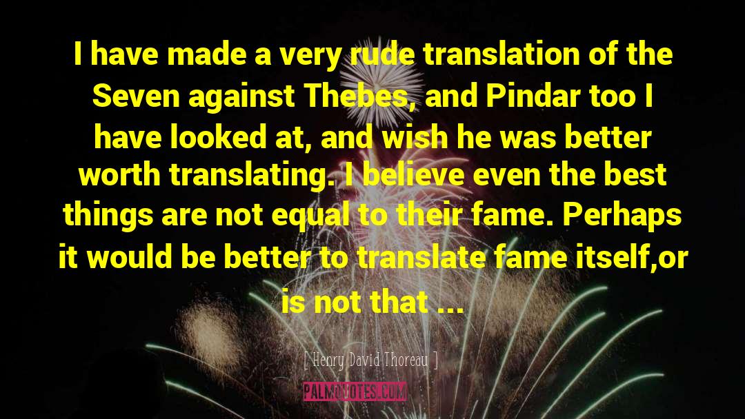 Desechar Translation quotes by Henry David Thoreau