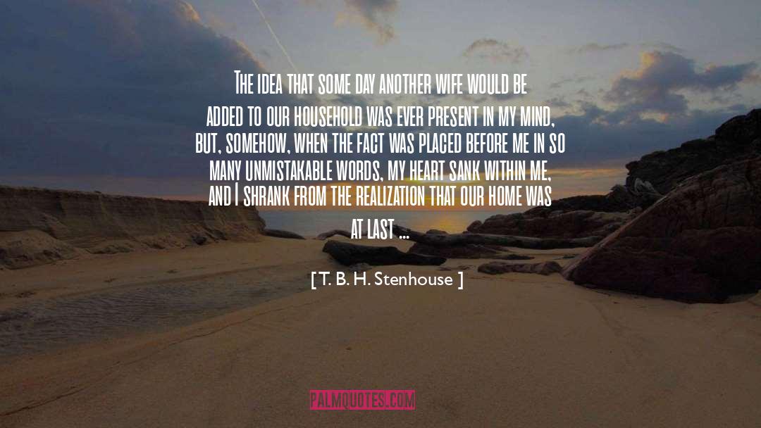 Desecrated quotes by T. B. H. Stenhouse