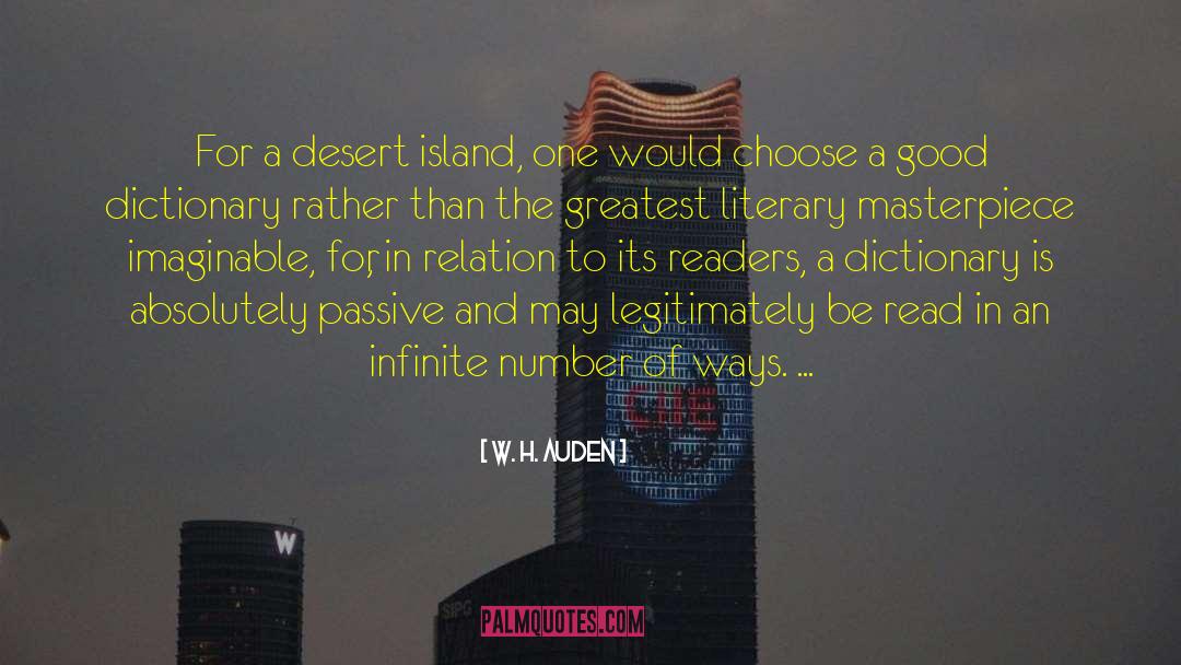 Desert Island quotes by W. H. Auden