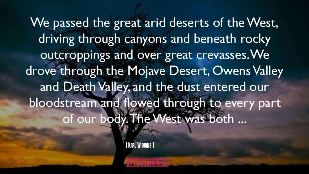 Deserts quotes by Karl Wiggins