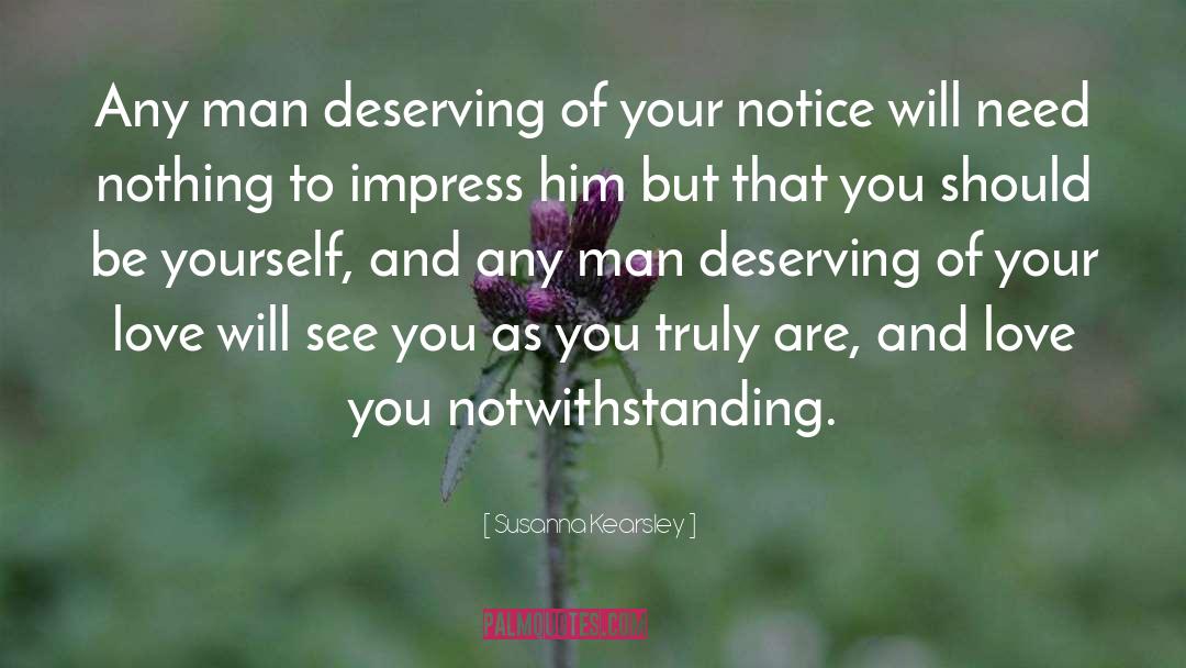 Deserving quotes by Susanna Kearsley