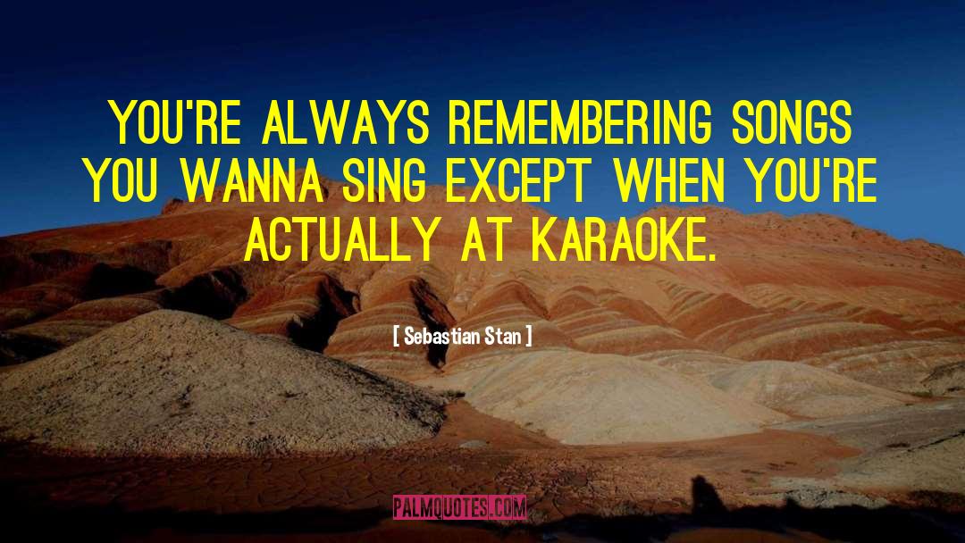 Desesperadamente Karaoke quotes by Sebastian Stan