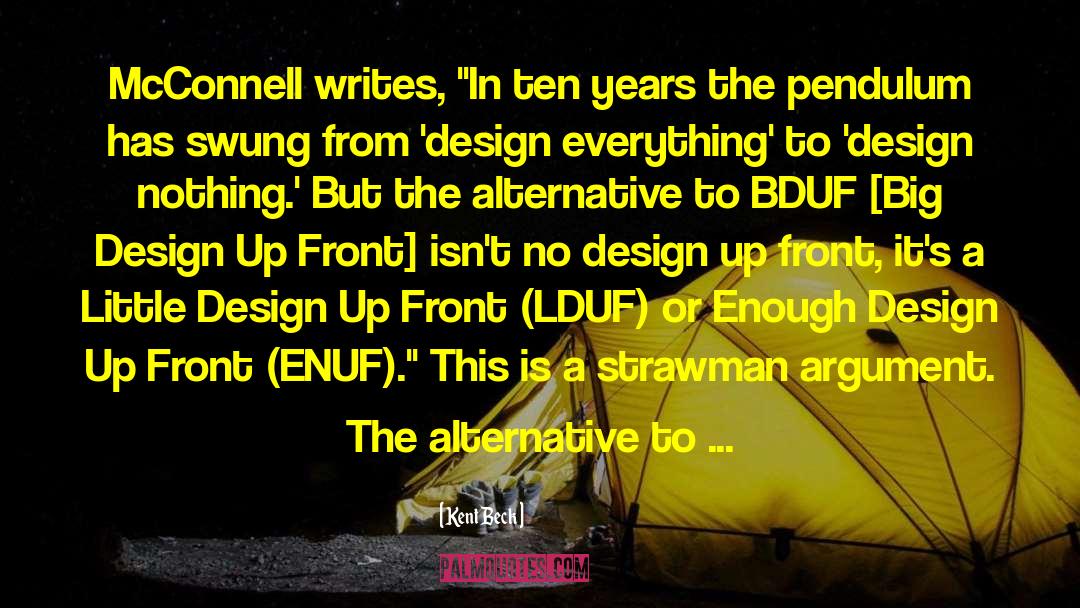 Design Argument Debunked quotes by Kent Beck