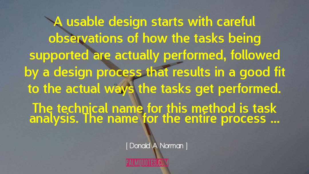 Design Process quotes by Donald A. Norman
