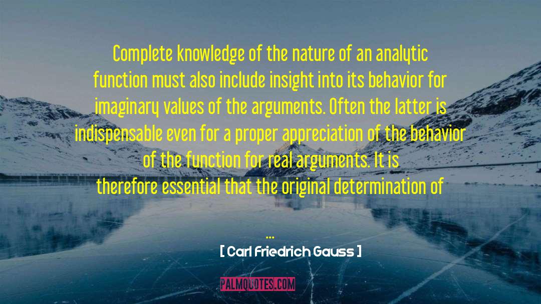 Designation quotes by Carl Friedrich Gauss