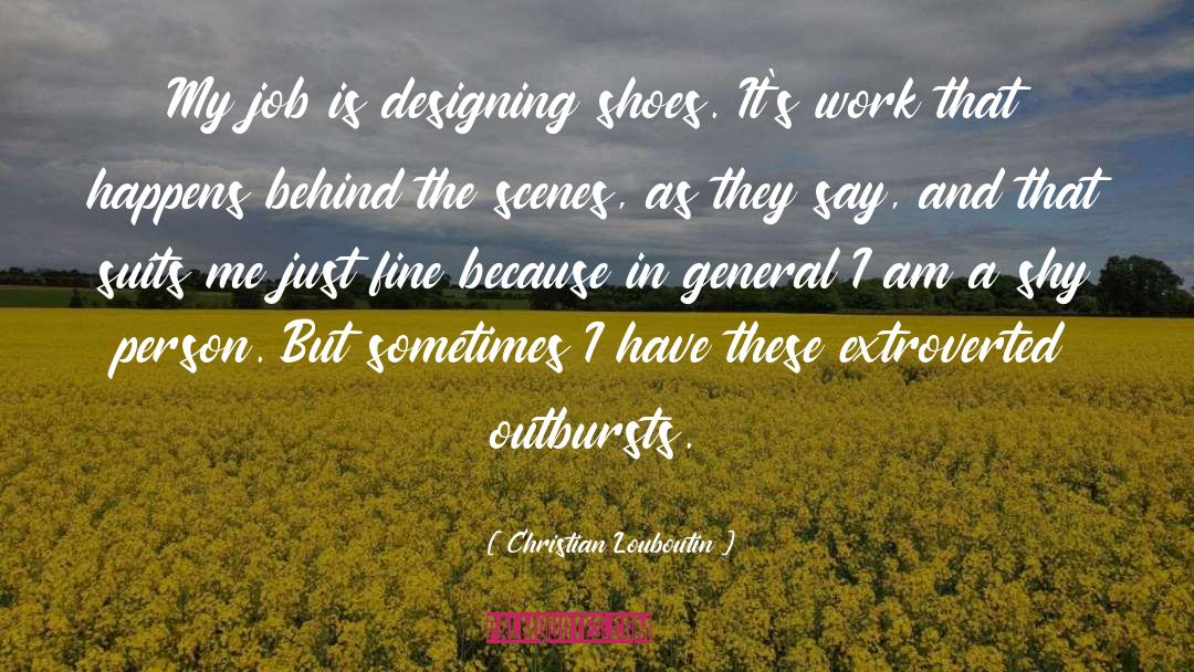 Designing quotes by Christian Louboutin