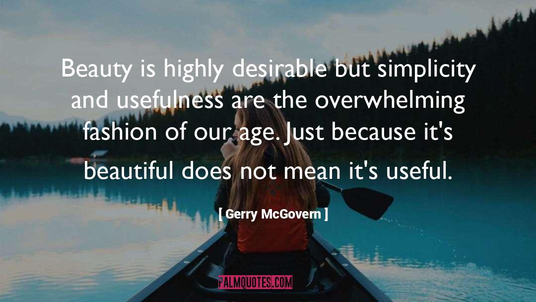 Desirable quotes by Gerry McGovern