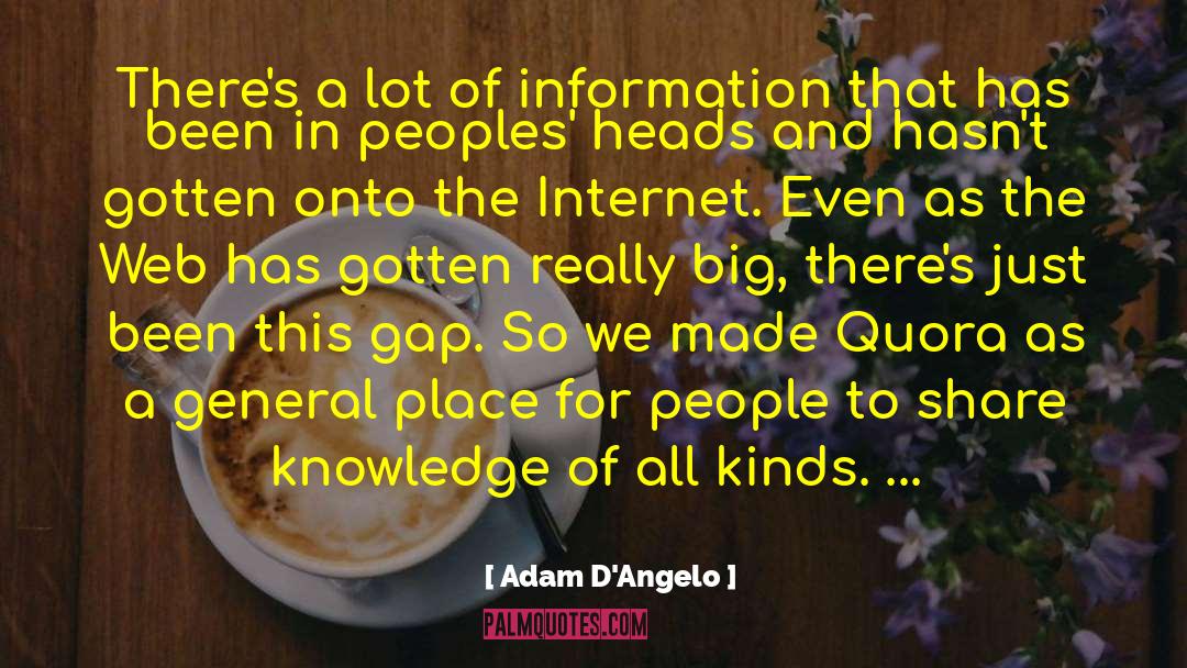 Desire For Knowledge quotes by Adam D'Angelo