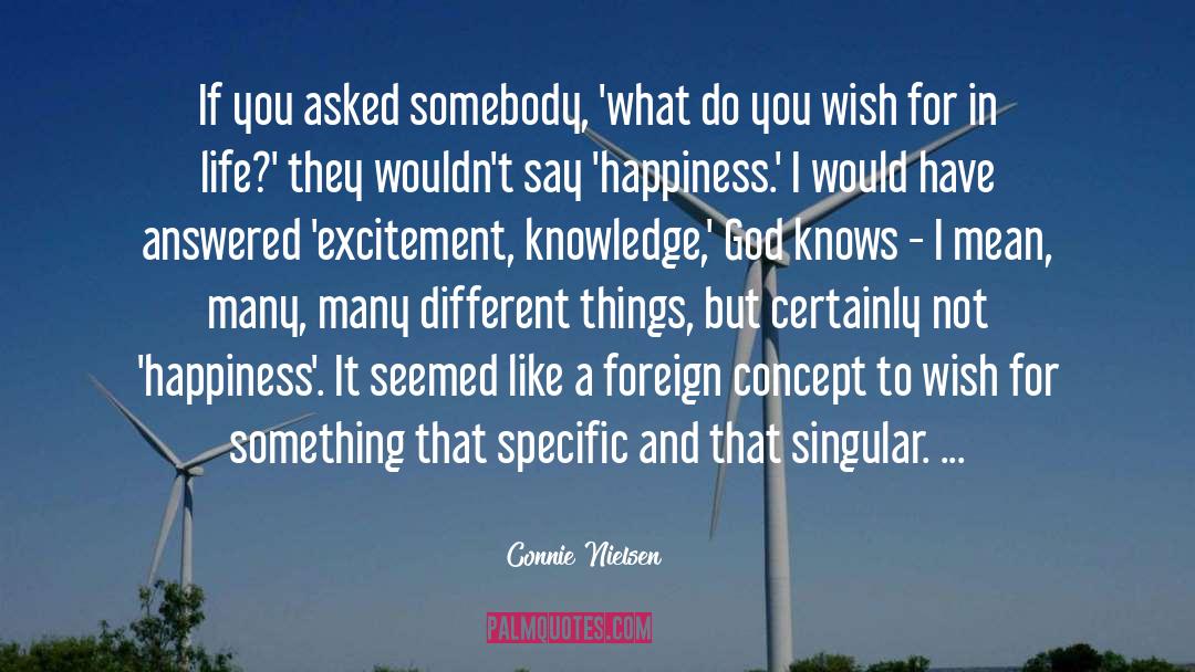 Desire For Something Different quotes by Connie Nielsen