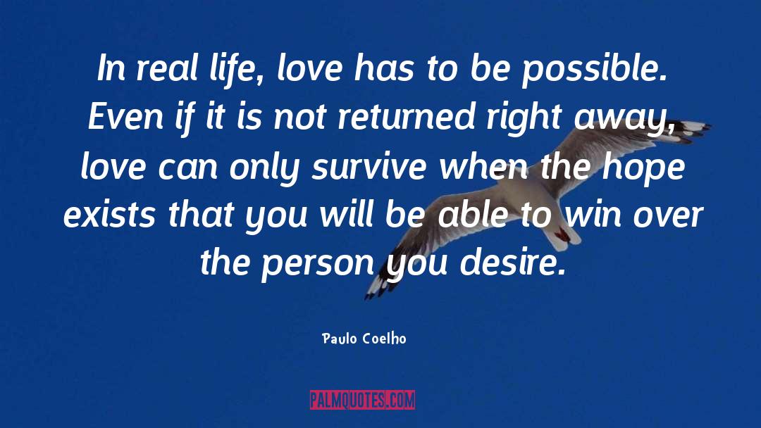 Desire Love quotes by Paulo Coelho