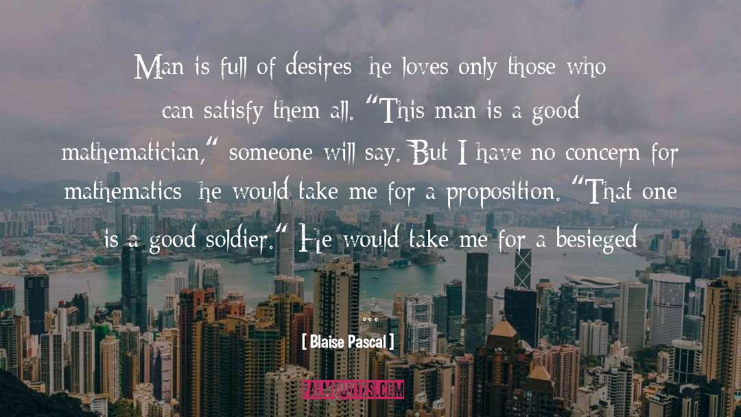 Desire Love quotes by Blaise Pascal