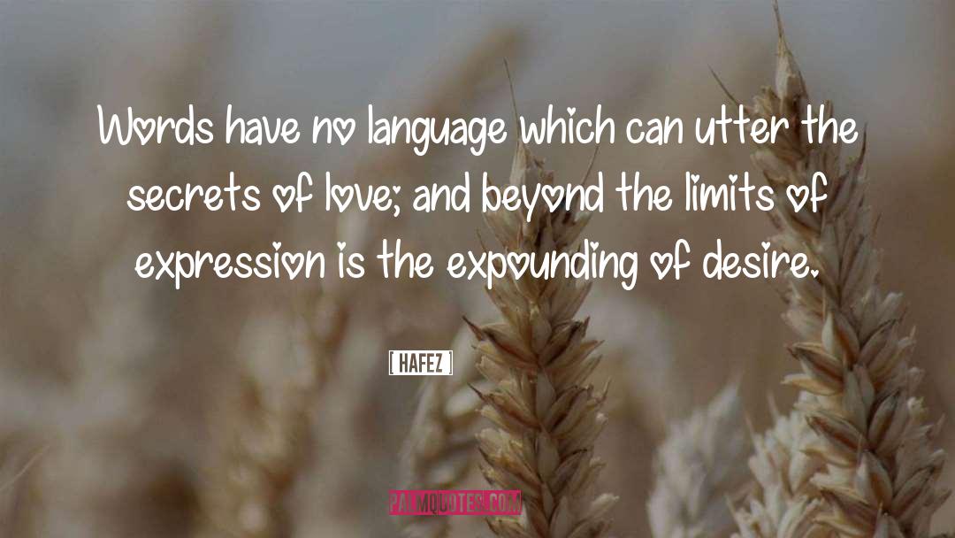 Desire Love quotes by Hafez