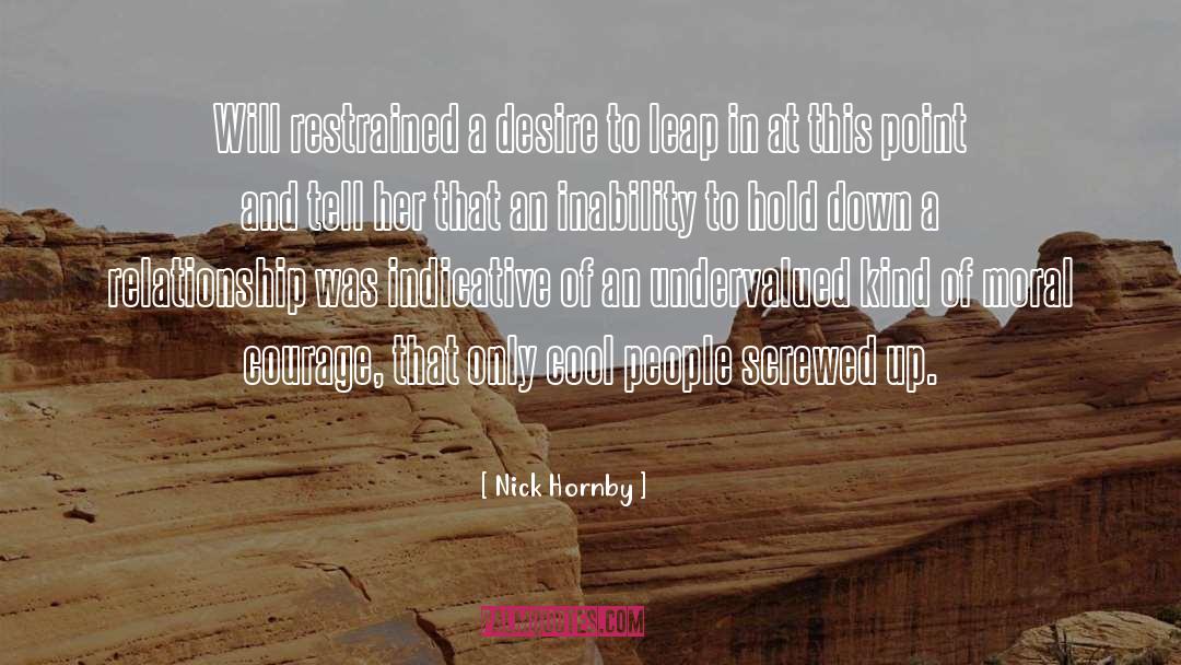 Desire Peace quotes by Nick Hornby