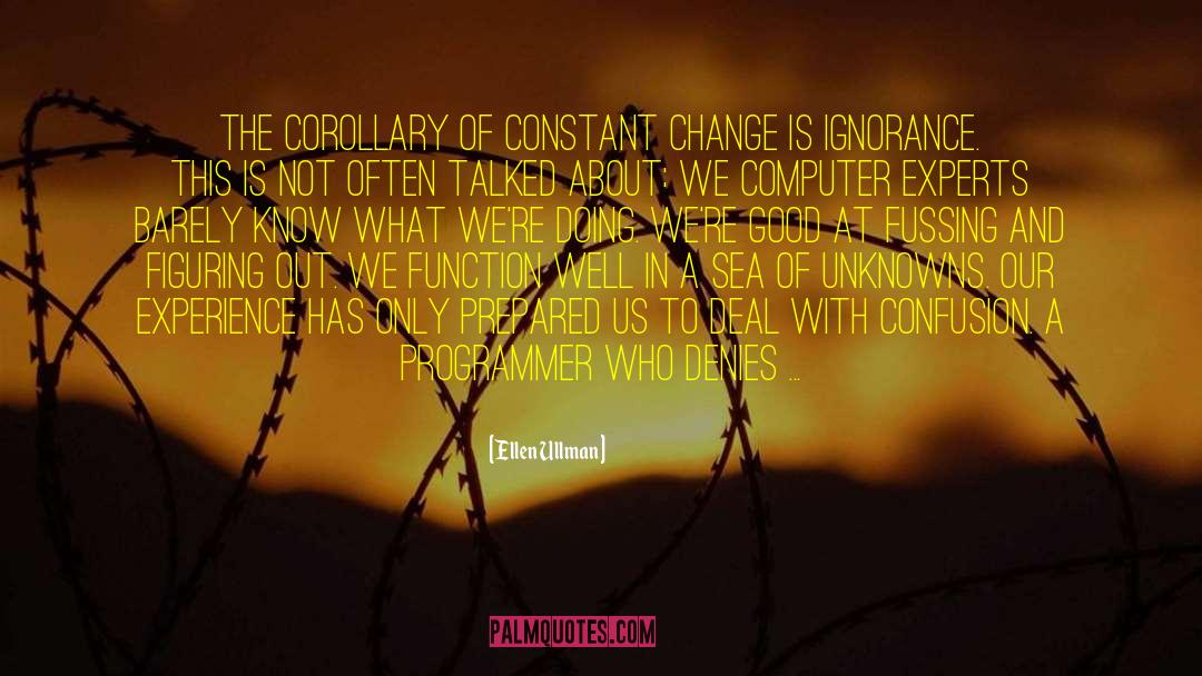 Desire To Change quotes by Ellen Ullman