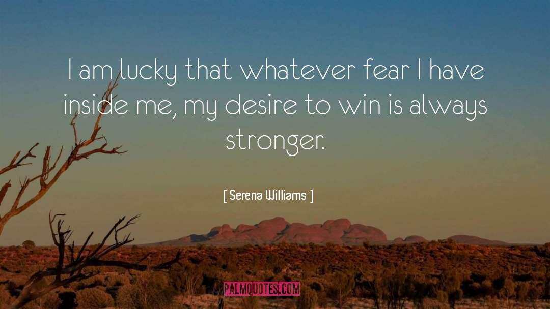 Desire To Win quotes by Serena Williams