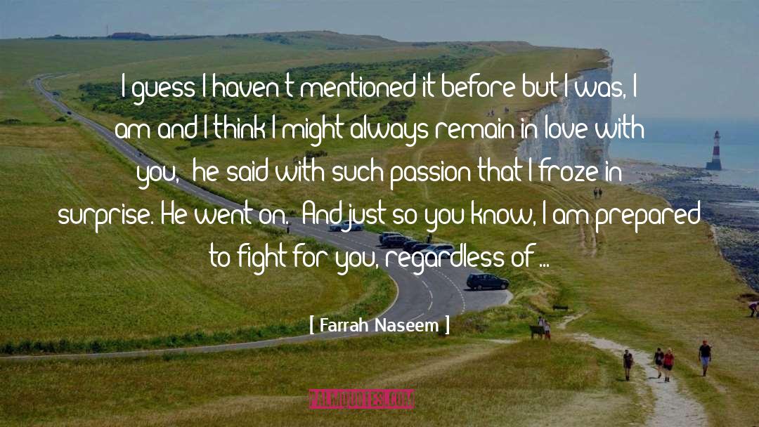 Desired Love quotes by Farrah Naseem