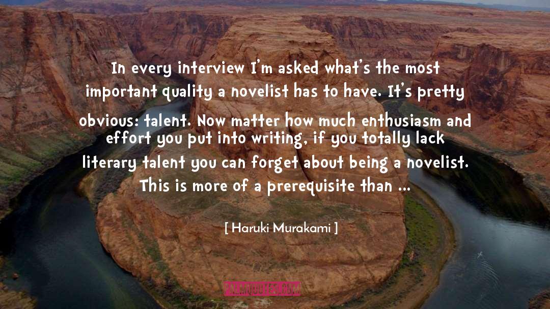 Desk quotes by Haruki Murakami