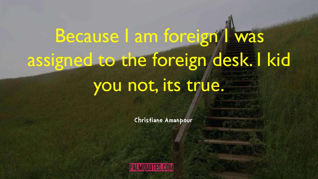 Desks quotes by Christiane Amanpour