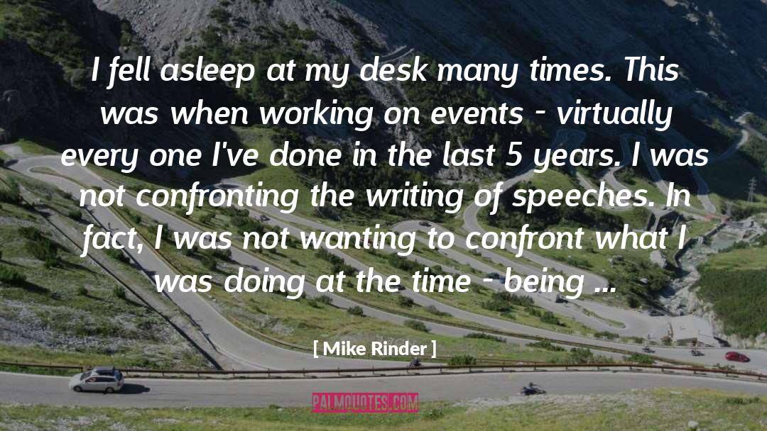 Desks quotes by Mike Rinder