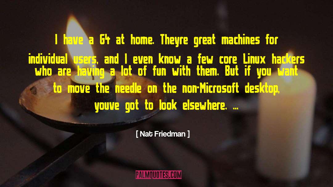 Desktop quotes by Nat Friedman