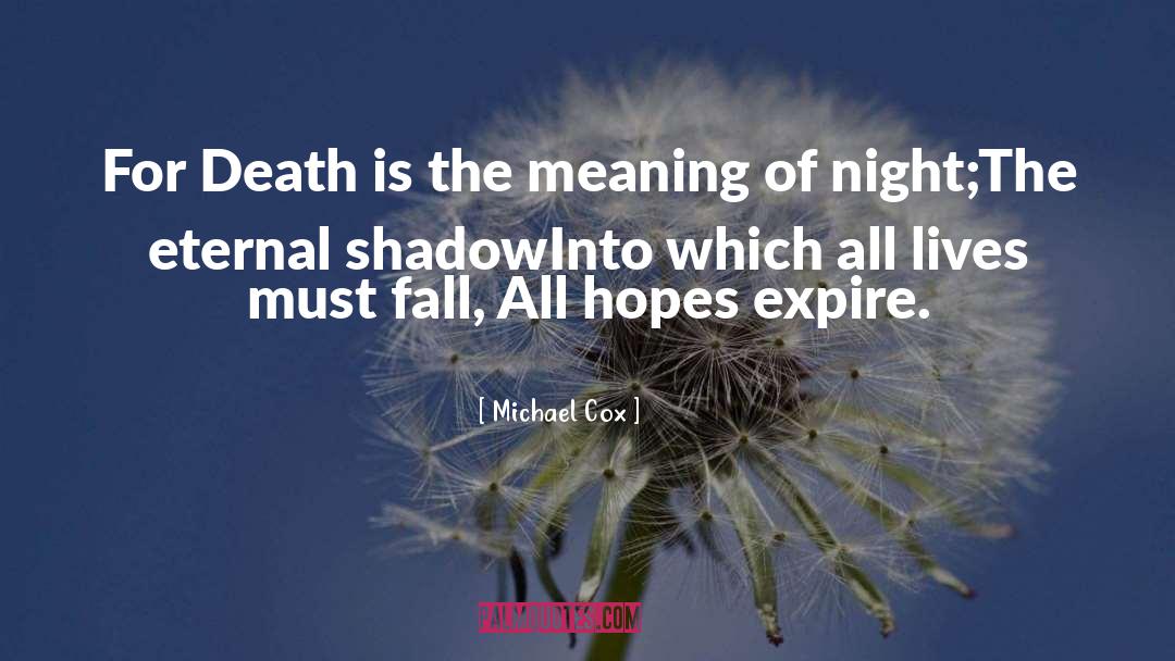 Despair quotes by Michael Cox