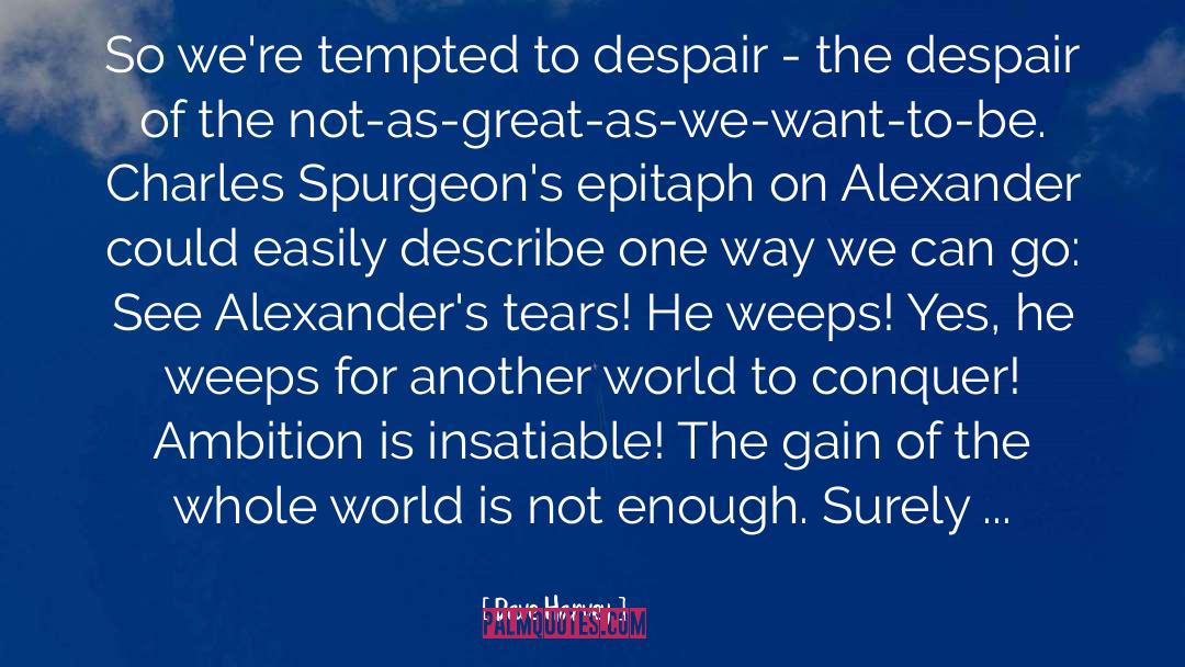 Despair quotes by Dave Harvey