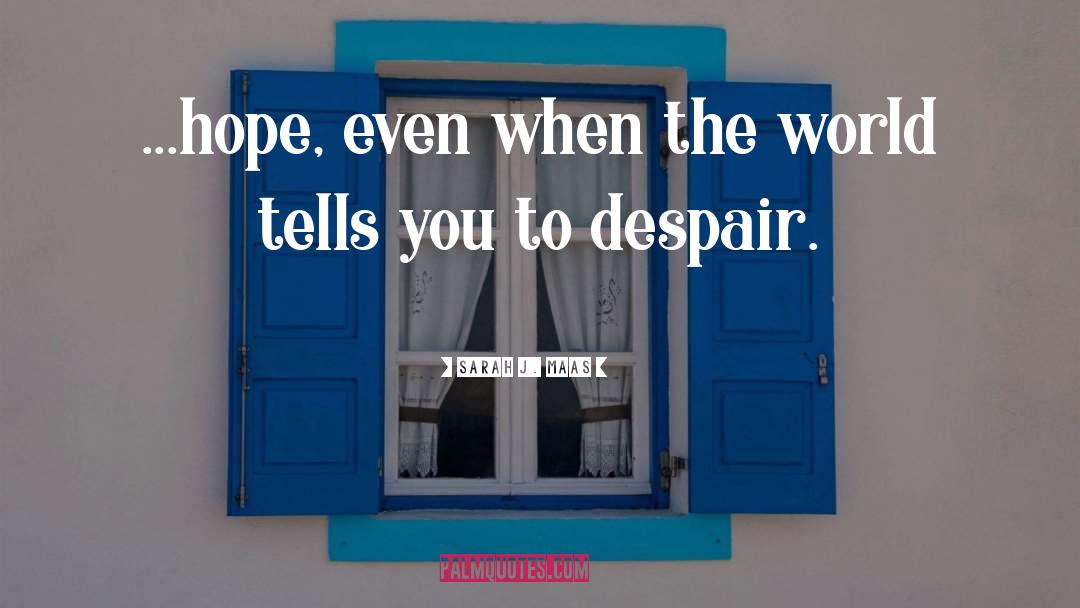 Despair quotes by Sarah J. Maas