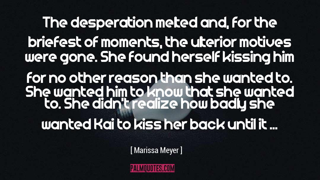 Desperation quotes by Marissa Meyer