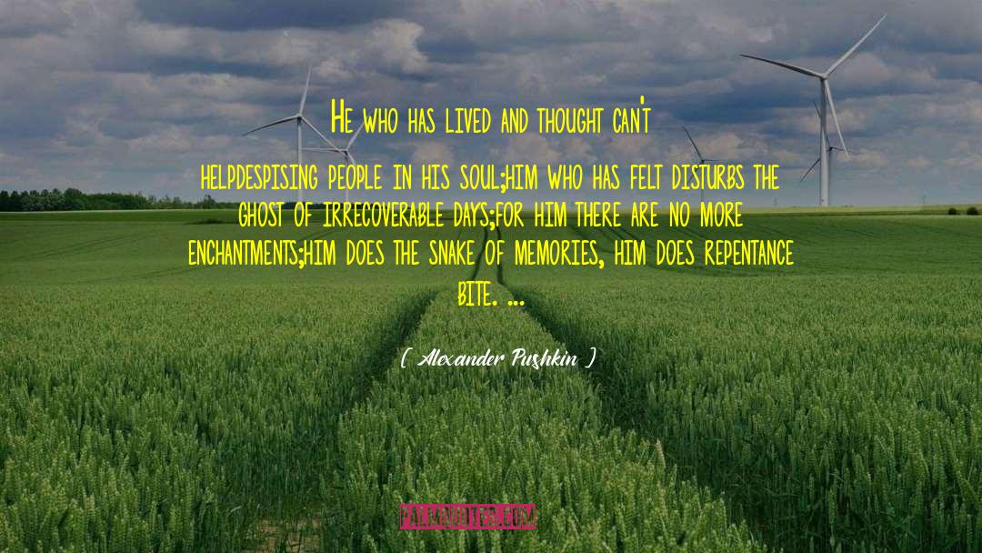 Despising Yourself quotes by Alexander Pushkin