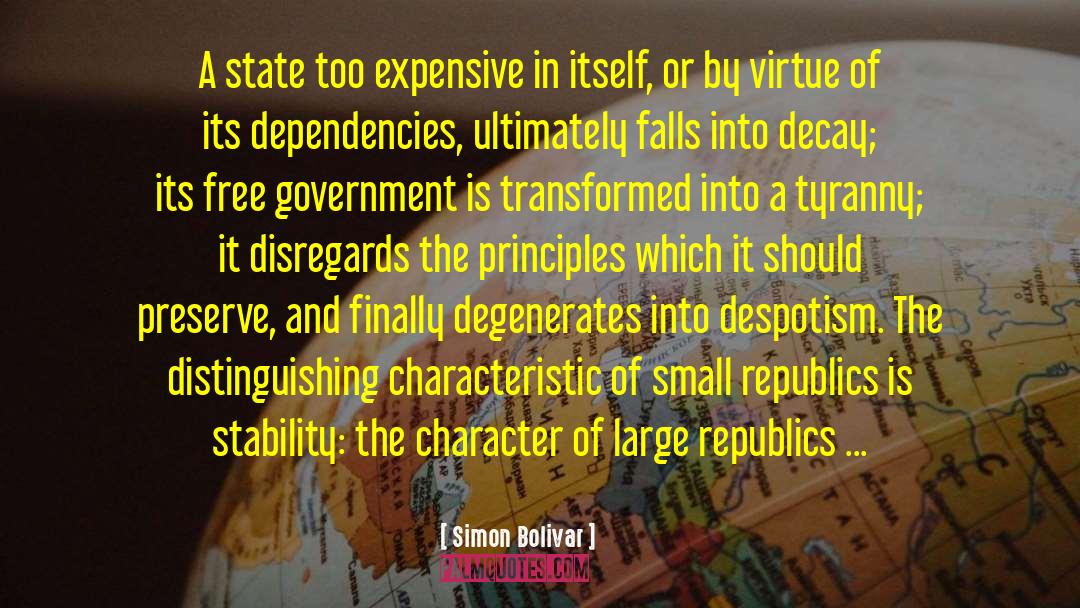 Despotism quotes by Simon Bolivar