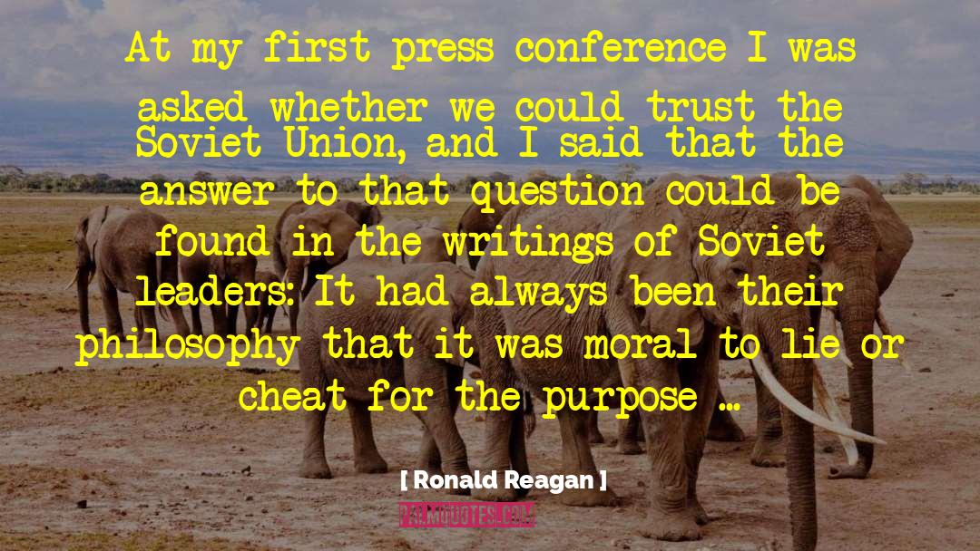 Dessert First quotes by Ronald Reagan