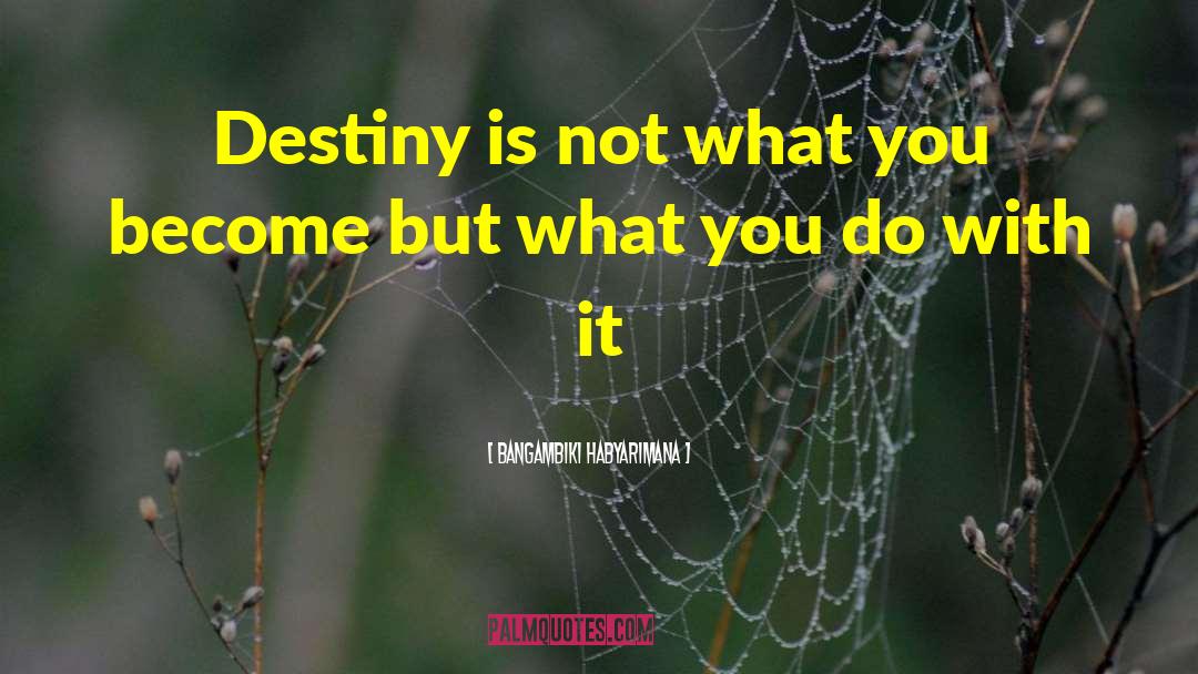 Destiny And Attitude quotes by Bangambiki Habyarimana