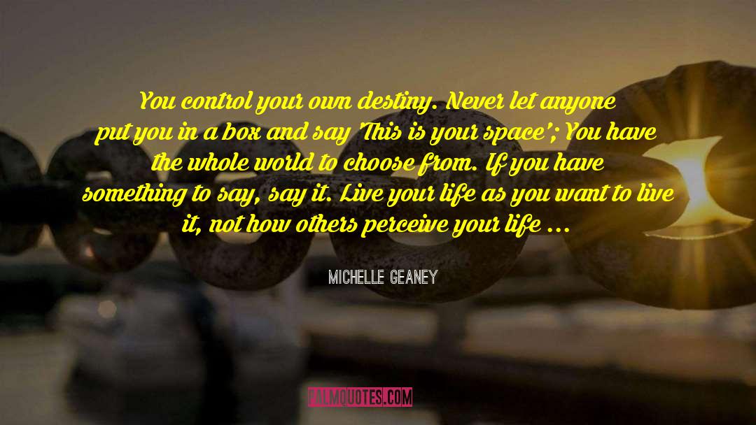 Destiny And Attitude quotes by Michelle Geaney