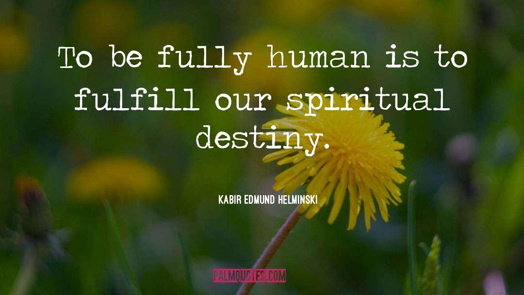 Destiny Galvanizer quotes by Kabir Edmund Helminski