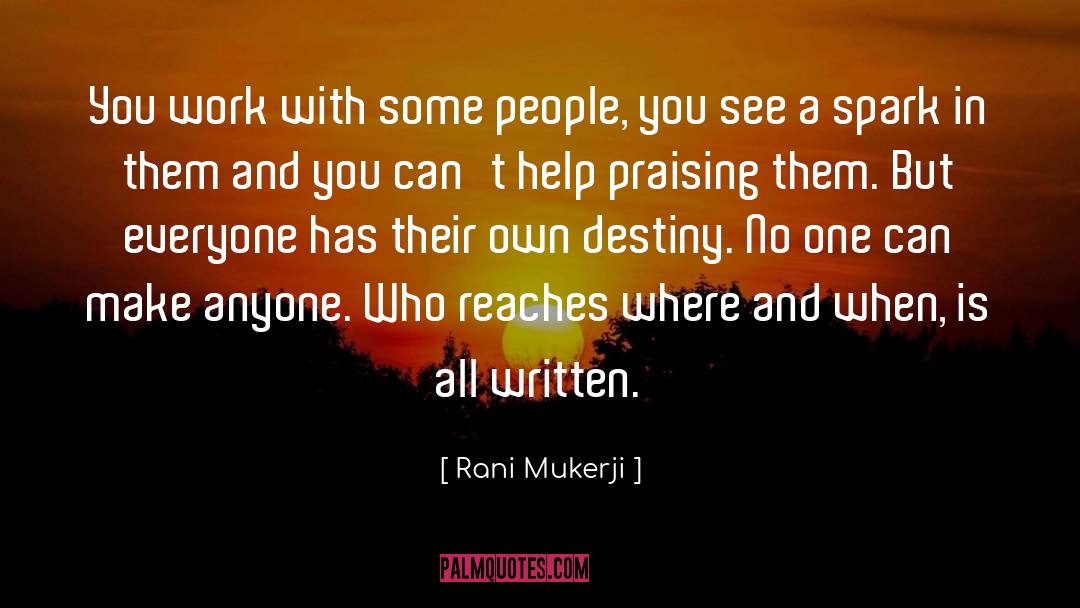Destiny quotes by Rani Mukerji