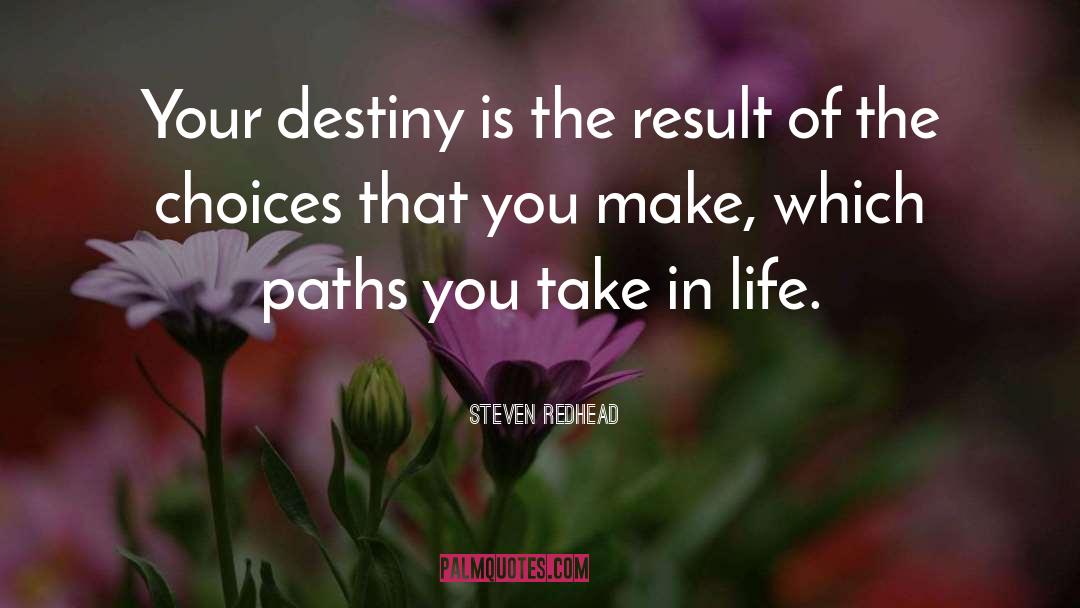 Destiny quotes by Steven Redhead